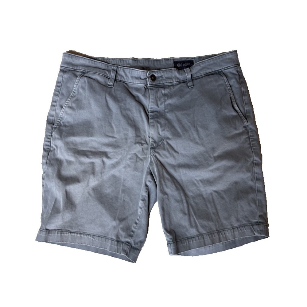 AG Adriano Goldschmied "Wanderer" Men's Trouser Shorts Gray Grey Size 36